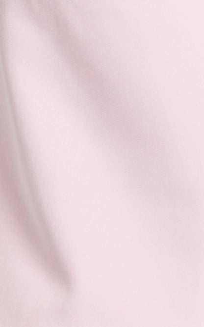 Claire Mini Dress - Tipped Shoulder Tulip Skirt Dress in Pink