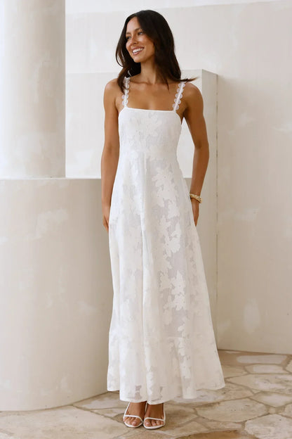 Soft Blossom Maxi Dress