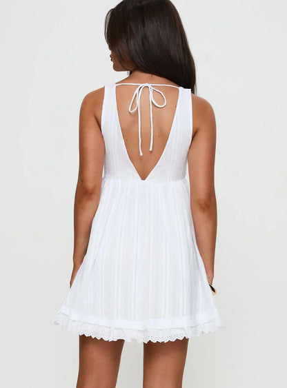 Nelty Mini Dress White